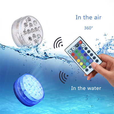 Divine Glow: Waterproof LED Submersible Lights with Remote - Illuminate Your Space with Faith & Light