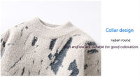 Cozy Winter Shield: Men’s Thick Fleece-Lined Sweater for Ultimate Warmth & Style