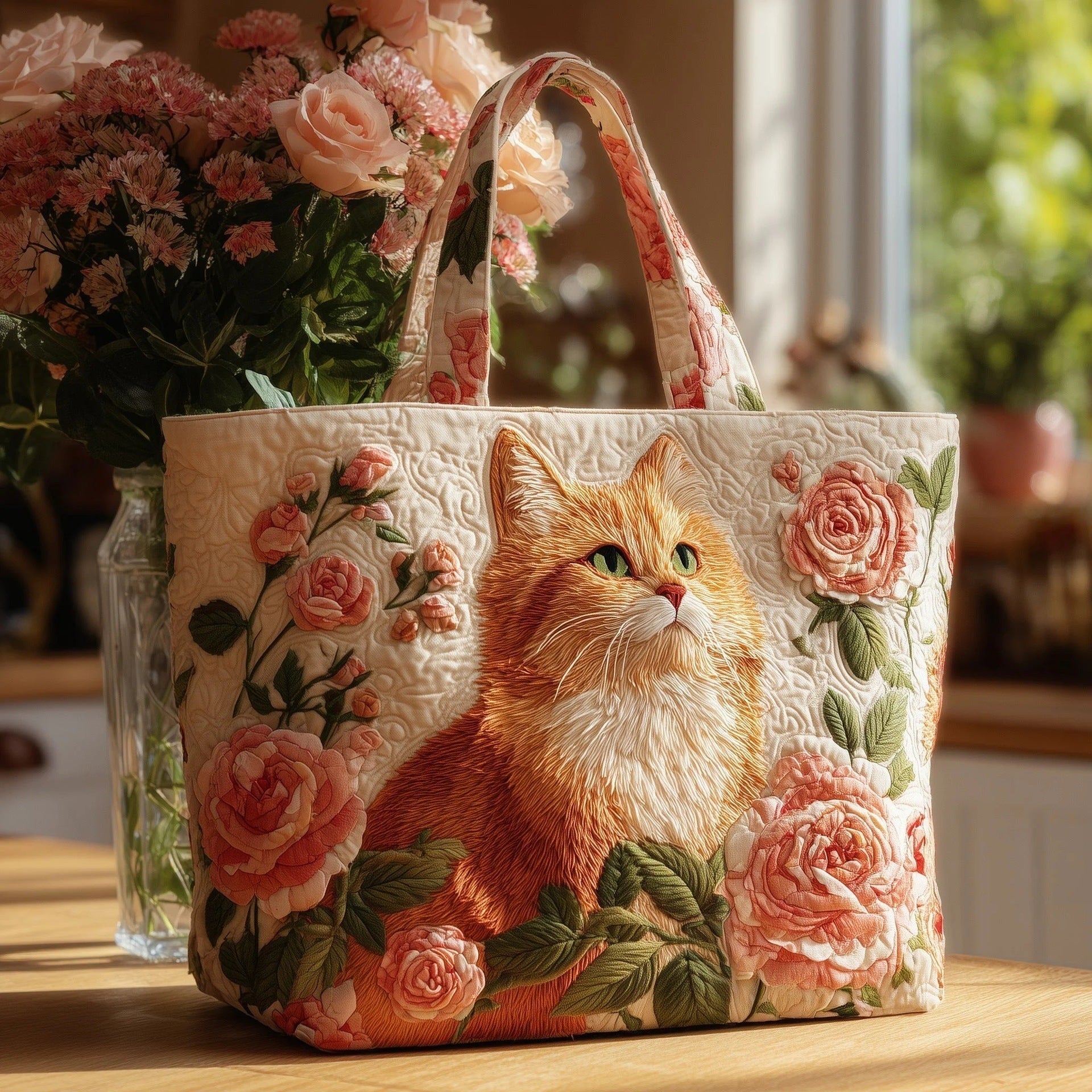 New Digital-print Tote Bag With A Personalized Floral Design In Canvas What Else You Got?