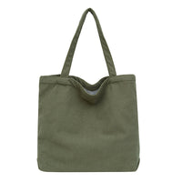 Large Corduroy Tote Bag - Spacious & Stylish Christian Shoulder Bag for Everyday Use