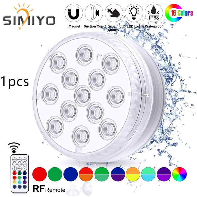 Led Beads Submersible Light Waterproof Underwater Lamp For Garden Swimming Pool Fountain Spa Party Bathroom Remote Control What Else You Got?