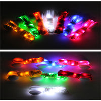 Glow-in-the-Dark LED Running Shoelaces – 4 Light Modes for Night Safety