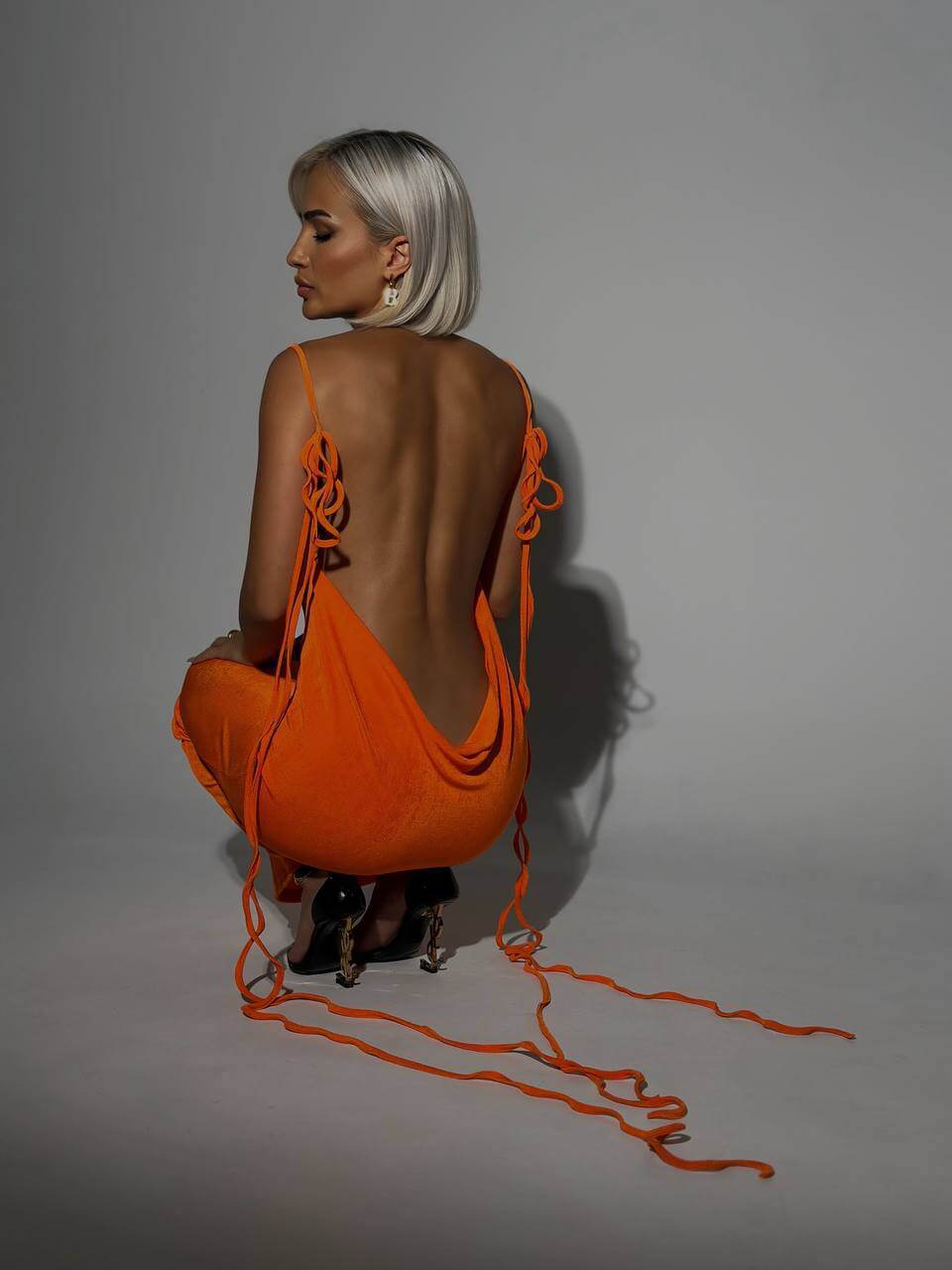 Sexy Slim Backless Dress Summer Camisole Gown Lace-up Long Dress What Else You Got?