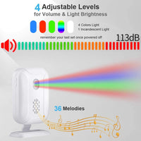 Wireless Door Chime & Entry Alert System – 5 Modes, 918ft Range, No WiFi Required