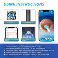 Wireless Ear Cleaning Camera – Otoscope Ear Wax Removal Tool with LED Light & App
