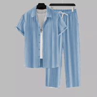 Men's Striped Suit Set - Coordinate with Confidence & Style