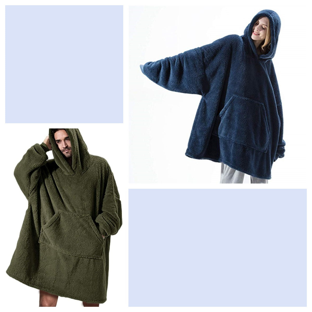 Oversized Wearable Blanket Hoodie – Double-Sided Fleece Sweatshirt with Big Pocket What Else You Got?