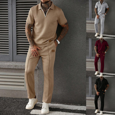 Elegant Christian Casual Polo & Pants Set - Modest Two-Piece Outfit for Men & Women