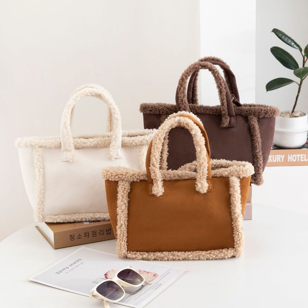 Womens Plush Crossbody Tote Bag What Else You Got?
