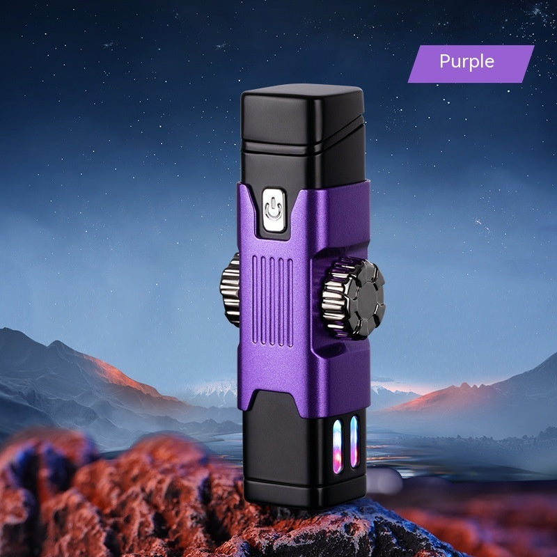 Energy Pillar Fingertip Gyro Lighter with Colored LED Lights What Else You Got?