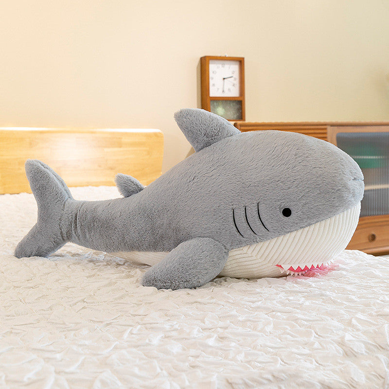 New Shark Throw Pillow Plush Toy Rabbit Fur Doll Doll What Else You Got?