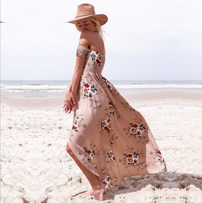 Boho style long dress women Off shoulder beach summer dresses What Else You Got?