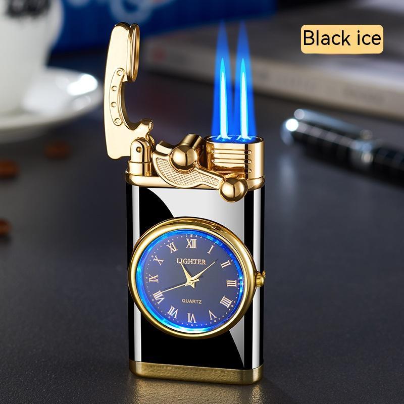 2‑in‑1 Watch Lighter – Real Dial Wristwatch with Windproof Blue Flame Torch (Refillable Butane What Else You Got?