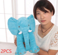 Adorable Elephant Plush Pillow – Soft Stuffed Animal Cushion for Kids (Single or Double Pack)