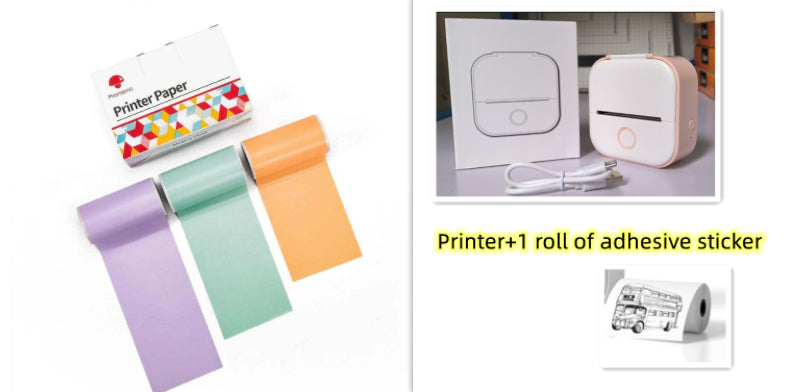 Portable Mini Thermal Label Printer Home Photo Printer Student Wrong Question Printer Bluetooth-compatible Mini Label Printer Price Tag What Else You Got?