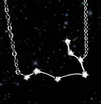 Divine Zodiac S925 Sterling Silver Necklace - 12 Constellations Pendant for Women