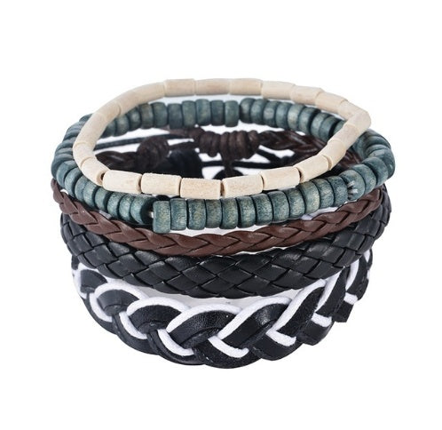 Hand‑Woven Leather Multilayer Bracelet – Vintage Punk Wrap Beads for Men & Women What Else You Got?