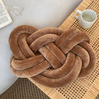 Personalized Ring Knot Plush Pillow – Custom Throw Cushion for Sofa & Home Decor