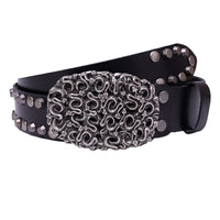 Top Layer Cowhide Trend Rivet Men's Belt