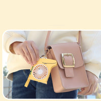 Mini Portable USB Rechargeable Fan – 2-Speed 5-Blade Personal Desk Fan