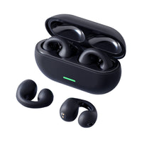 Faith-Friendly Wireless Ear Clip Headset - Comfortable Bone Conduction Bluetooth Headphones