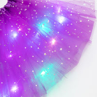 Glowing Princess Tutu Skirt with LED Lights – Magical Halloween Costume for Girls & Women