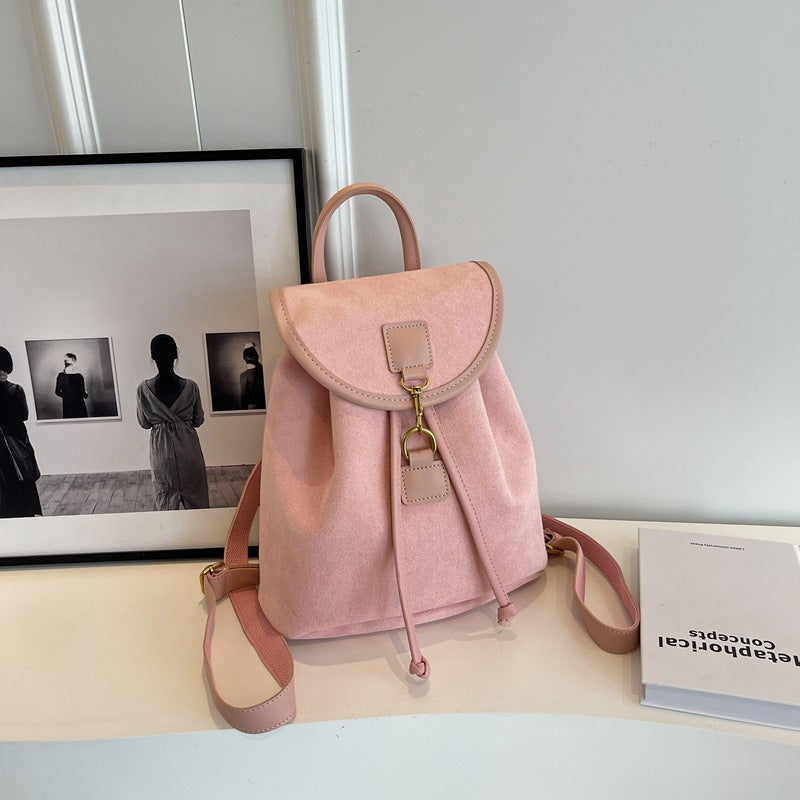 Suede‑Style Minimalist Women’s Backpack – Urban Casual PU Daypack What Else You Got?