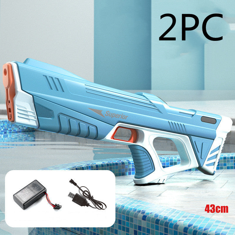 Summer Full Automatic Electric Water Gun Toy Induction Water Absorbing High-Tech Burst Water Gun Beach Outdoor Water Fight Toys What Else You Got?