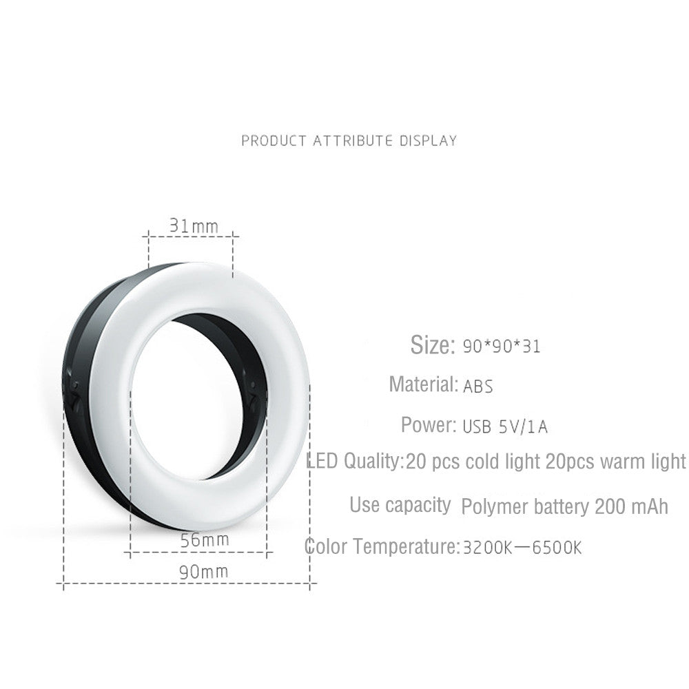 Led Selfie Ring Light For Cell Phone Photography Video Lighting Camera Photo On Youtube Live Streaming With USB Plug What Else You Got?