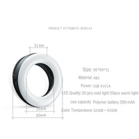 Brighten Your Faith & Selfies: USB Rechargeable Ring Light for Perfect Photos & Videos