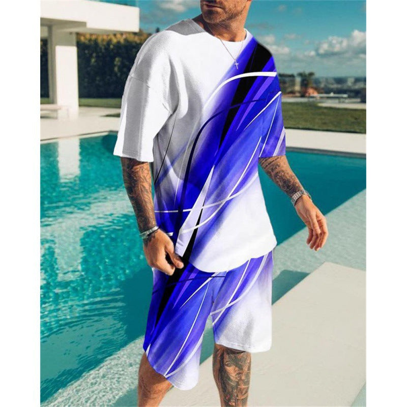 Short Sleeve Foreign Trade Men Leisure Set Suit What Else You Got?