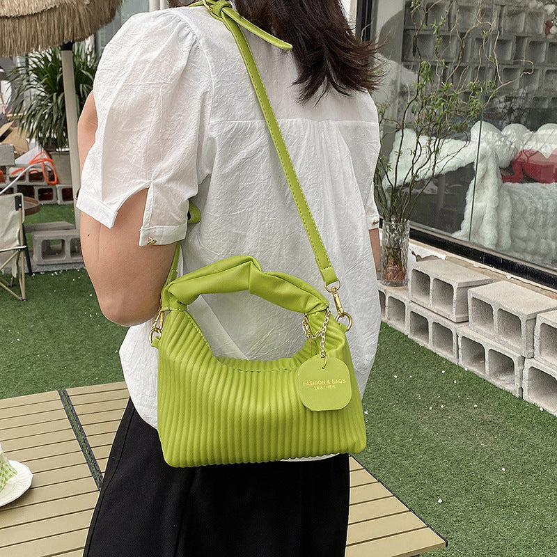 Women’s PU Leather Pleated Cloud Crossbody Bag What Else You Got?