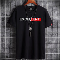 Premium 100% Cotton Men's Summer Short-Sleeve T-Shirt - Lightweight & Breathable Top (White, Gray, Black, Blue)