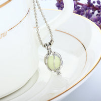 Glow-in-the-Dark Whirlwind Necklace – Luminous Hollow Pendant Jewelry