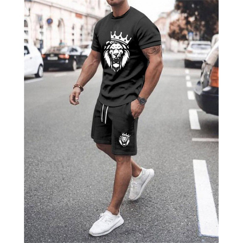 Short Sleeve Foreign Trade Men Leisure Set Suit What Else You Got?