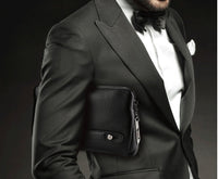 Mens Wallet Fingerprint Lock Bag First Layer Cowhide Business Handbag Men Fashion Fingerprint Men Bag