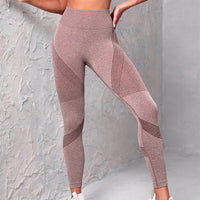 Divine Fit: High-Waisted Seamless Yoga Pants for Women – Butt-Lifting, Dot Striped Leggings for Fitness & Worship