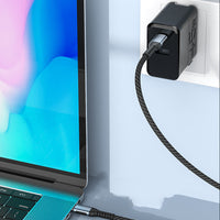 PD Fast Charge 100W Braided USB-C to USB-C Cable - 1m & 2m (10ft) - High-Speed Charging & Data Sync - Durable Nylon Braided - Compatible with iPhone, MacBook, iPad & More