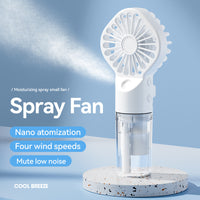 Handheld Misting Fan – 4-Speed USB Cooling Spray Fan