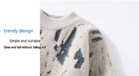 Cozy Winter Shield: Men’s Thick Fleece-Lined Sweater for Ultimate Warmth & Style