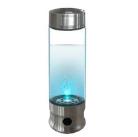 Hydrogen-Rich Smart Water Cup - 410ml Portable Glass Infuser with Rechargeable Battery