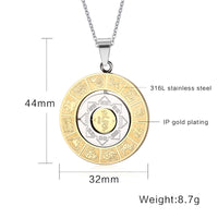 Chinese Zodiac & Feng Shui Gossip Necklace – Lucky Charm Pendant for Protection & Harmony
