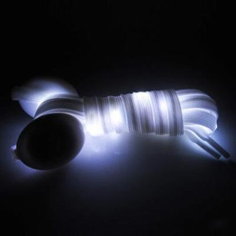 Night Running LED Luminous Flat Shoelaces – Flashing Safety Light Laces What Else You Got?