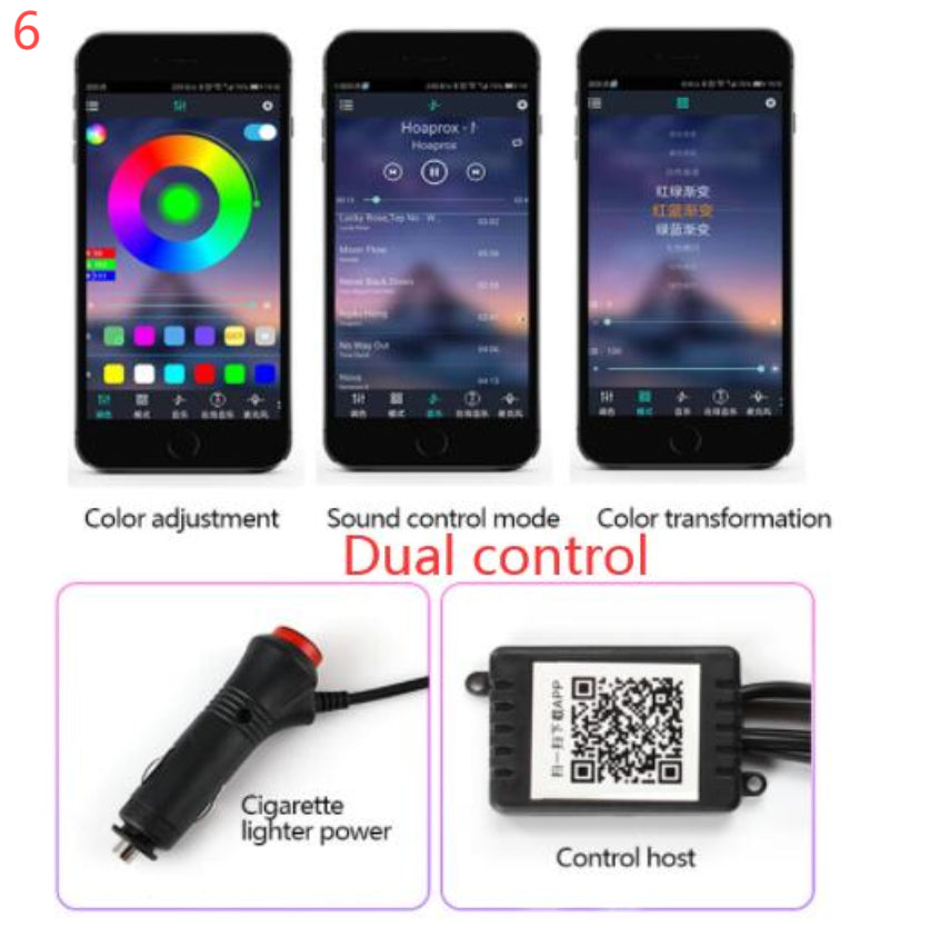 Car Fiber Optic Ambient Light Modified Car Interior Cool Light APP Rhythm Light What Else You Got?