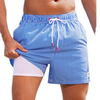 Modest & Stylish Men's Swim Trunks with Anti-Embarrassment Lining - Perfect for Beach & Pool Days | Christian-Inspired Swimwear
