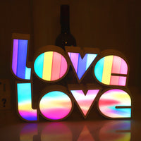 Romantic LED LOVE Light - Perfect Valentine's Day Gift, Wedding Decor & Birthday Surprise - USB Powered