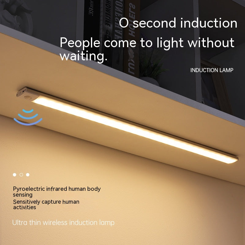 Smart Infrared Sensor Lamp Wireless Magnetic Long Cabinet Light With Rechargeable Hallway Wardrobe What Else You Got?