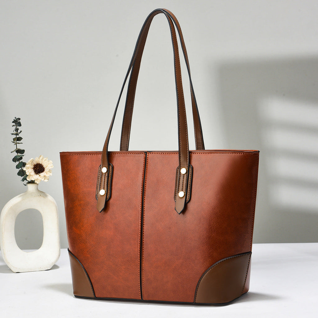 Large‑Capacity PU Tote – Minimalist Underarm Shoulder Bag for Everyday Wear What Else You Got?