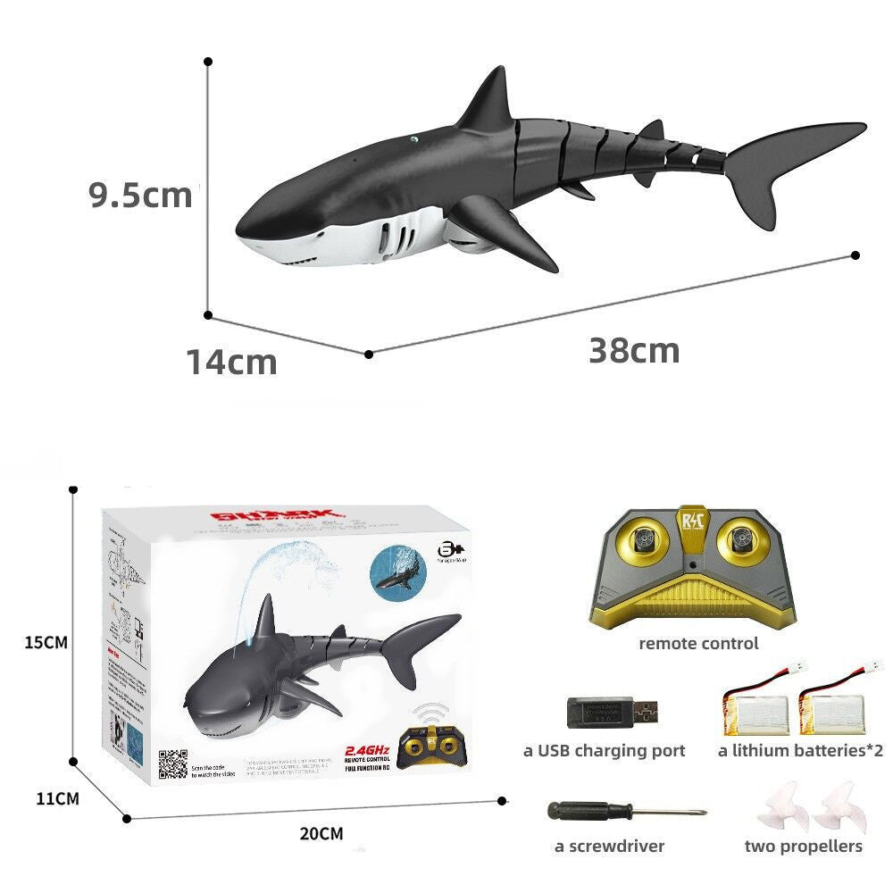 2.4G Remote Control Water Jet Shark Funny Water Spray Simulation Whale Animals Submarine Remote Control Fish What Else You Got?