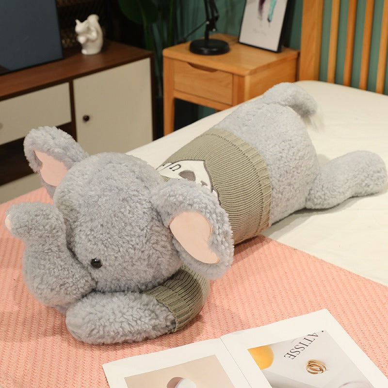 Large Sweater Lying Elephant Throw Pillow Plush Toy Doll What Else You Got?